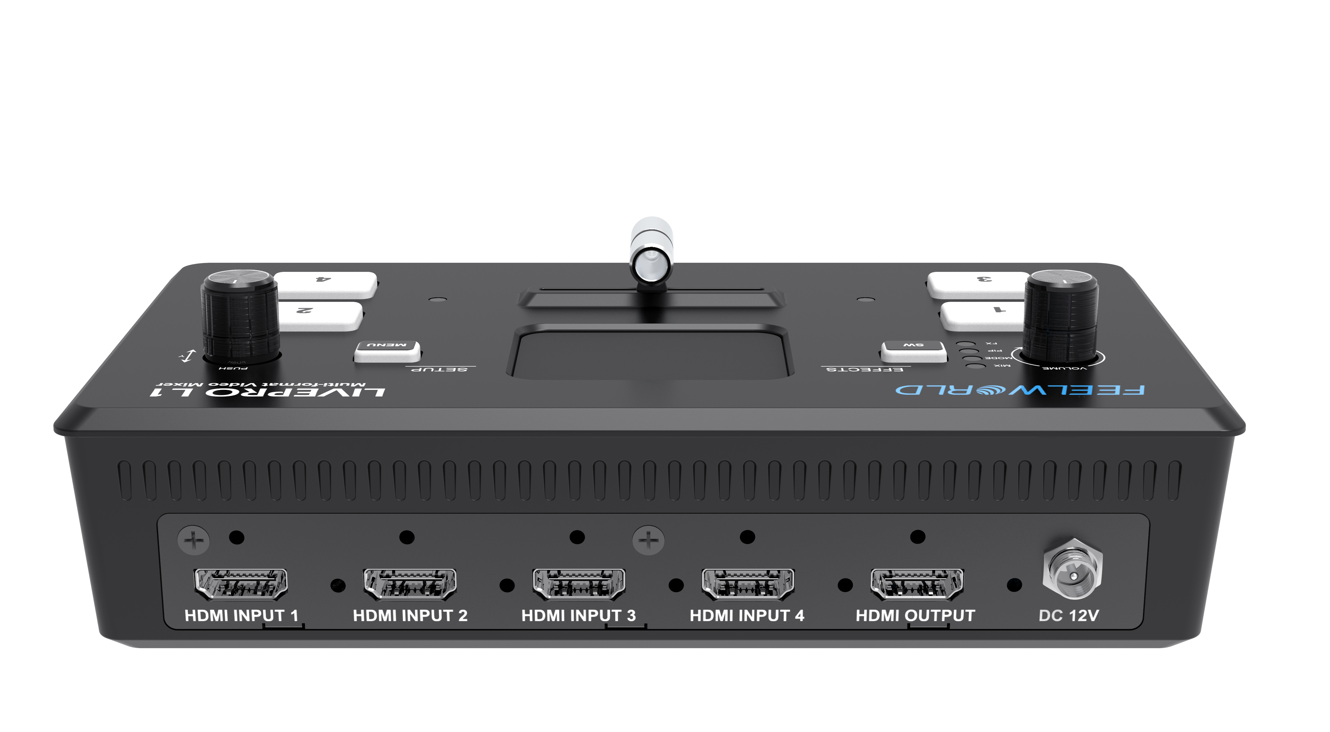 FEELWORLD LIVEPRO L1 V1 Multi-format Video Mixer Switcher 4 x HDMI inputs multi camera production USB3.0 live streaming Youtube