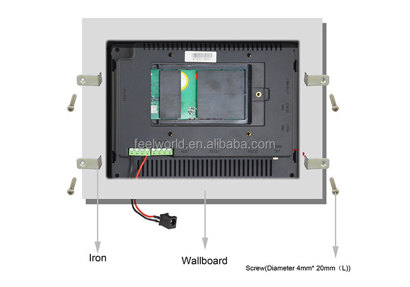 7 inch RS232 industrial embedded touch panel tablet pc with WinCE/Linux system wifi GPS optional