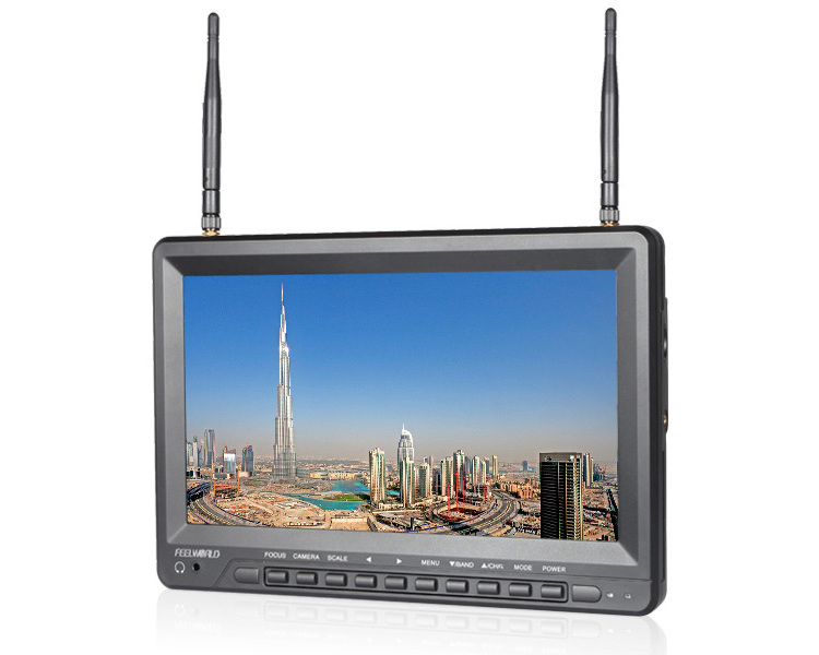 FEELWORLD 10.1 inch FPV monitor built in double receiver