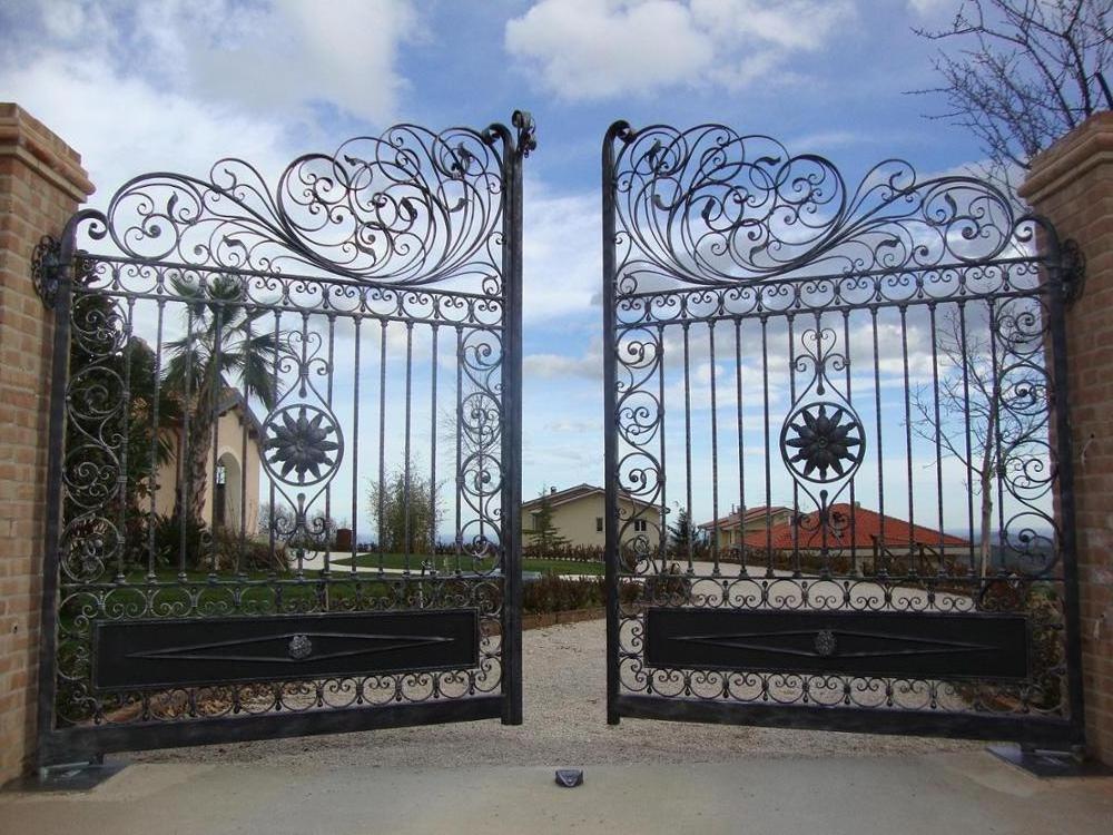 electric wrought iron gate FG-051