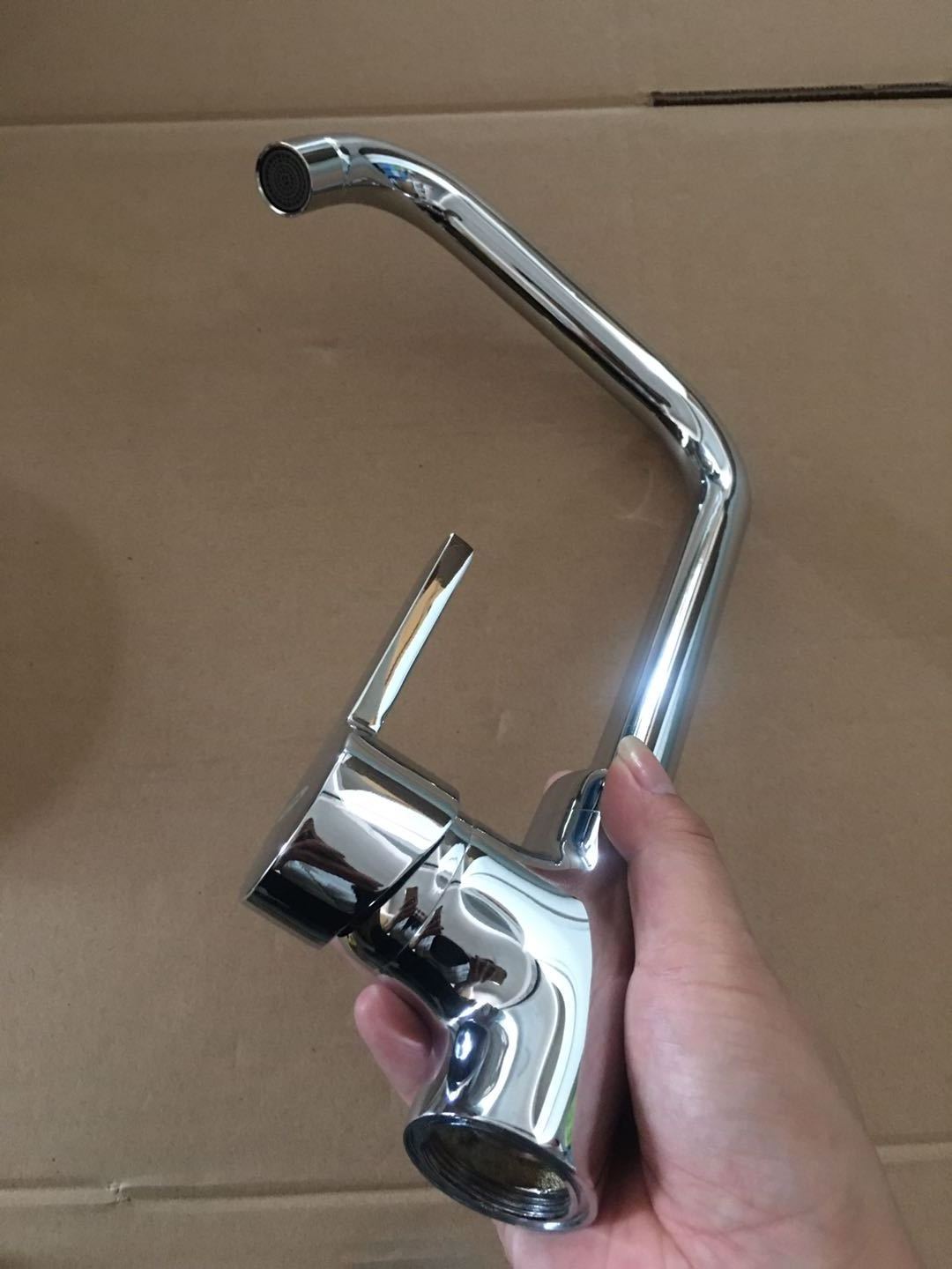 Feenice cheap copper stainless steel brass sink basin mixer for project hotel construction faucet