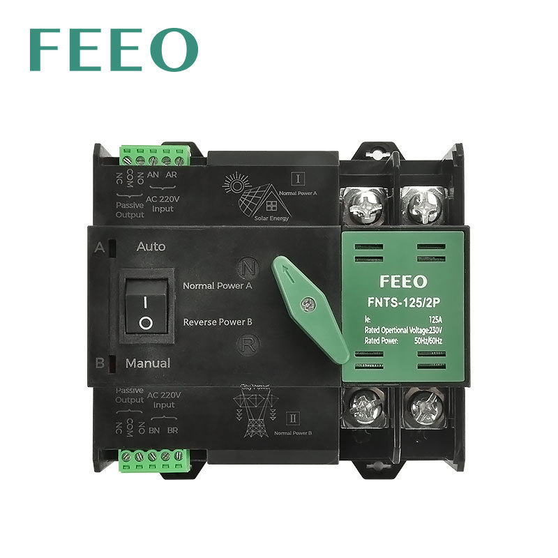 FEEO  FNTS-125 2P 400V 125A Automatic Transfer Switch ATS For Generator