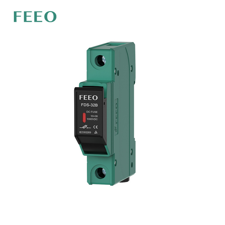 FEEO Solar DC Fuse PV Photovoltaic System 32 Amp1000V Din Rail Electronic Solar Fuse