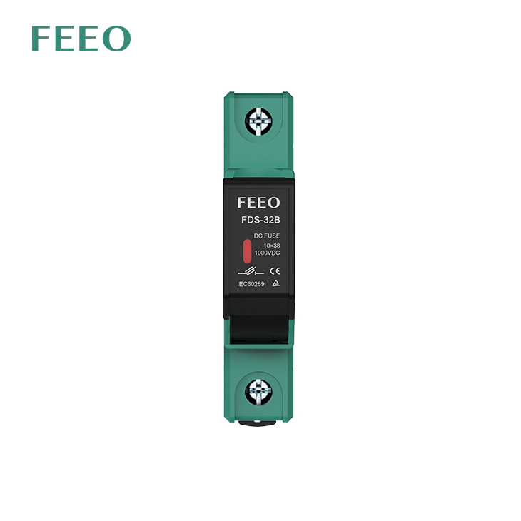 FEEO Solar DC Fuse PV Photovoltaic System 32 Amp1000V Din Rail Electronic Solar Fuse