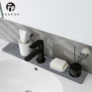 [FEEPOP] Natural Eco-friendly Diatomite Faucet Absorbent Mat Kitchen Sink Mat Splash Guard