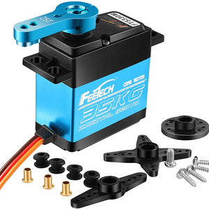 35KG Servo Motor 180 Degree Waterproof 7.4V High Torque RC Servo Full Metal Gear Digital Servo for 1/8 1/10 RC Cars