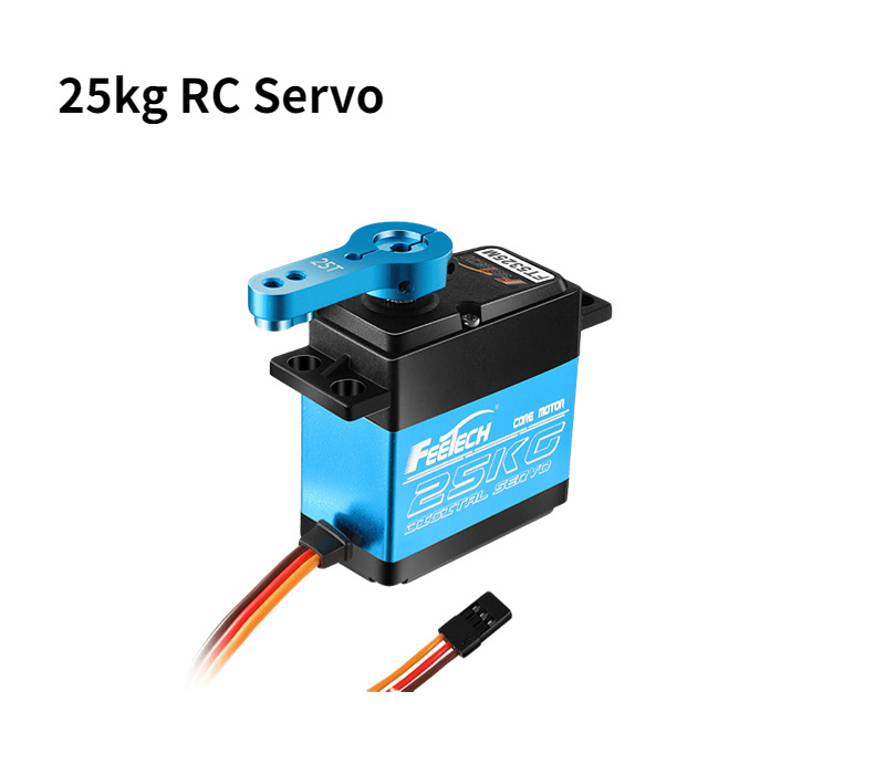 25KG 30KG Waterproof High Torque 180 Degree Metal Gear Standard Digital Servo Motor with 25T  For 1/8 1/10 RC Cars RC Baja Truck