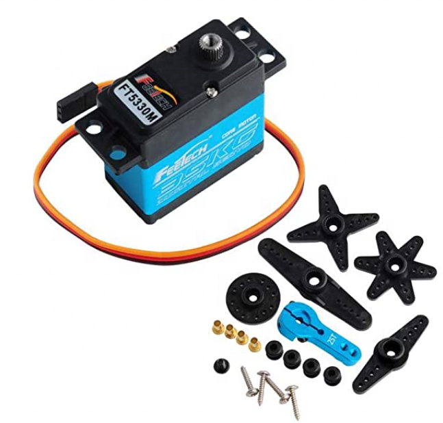 35KG Servo Motor 180 Degree Waterproof 7.4V High Torque RC Servo Full Metal Gear Digital Servo for 1/8 1/10 RC Cars