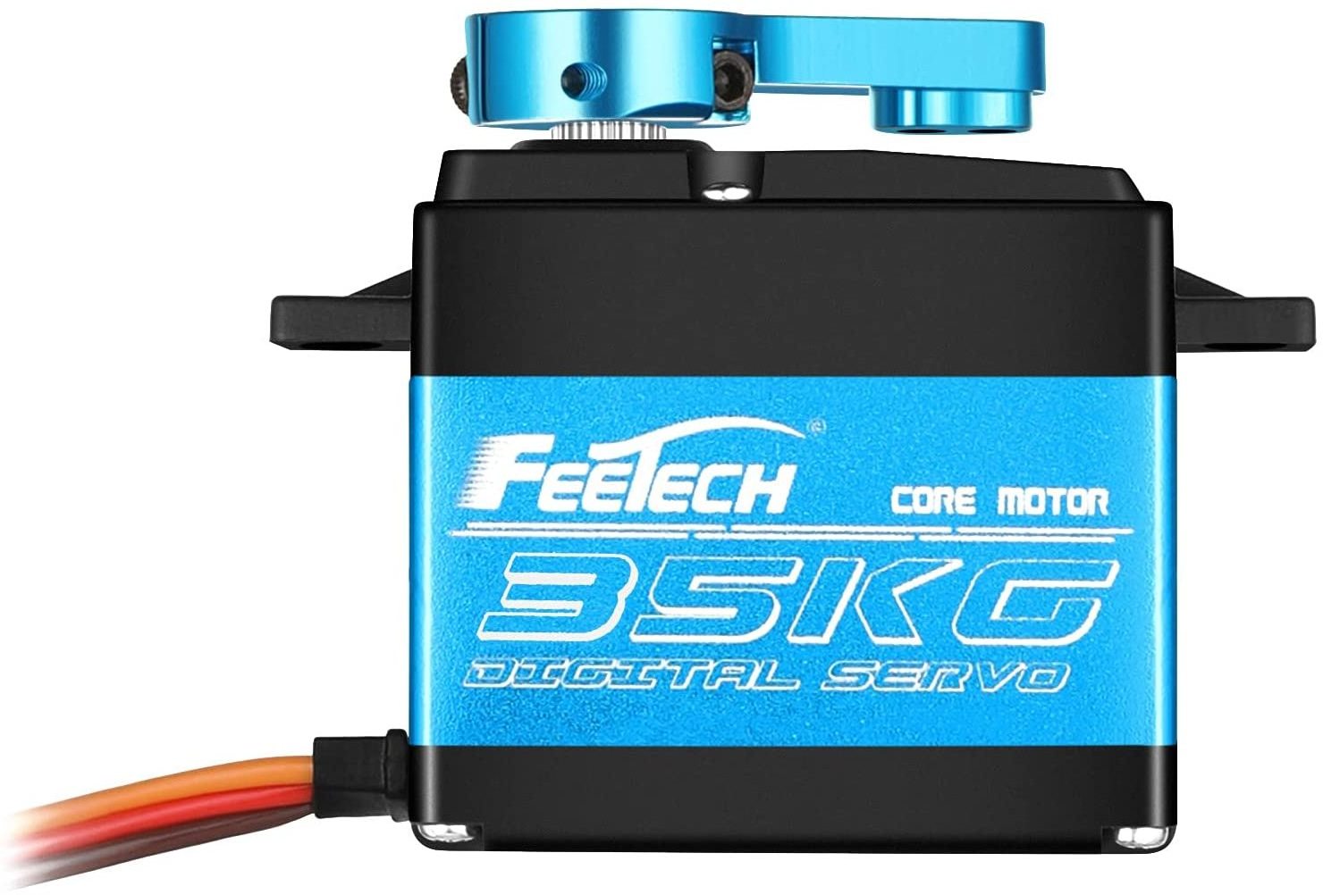 35KG Servo Motor 180 Degree Waterproof 7.4V High Torque RC Servo Full Metal Gear Digital Servo for 1/8 1/10 RC Cars