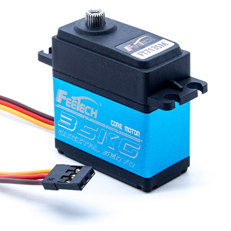 Stemedu 35KG Servo Motor 180 Degree Waterproof 7.4V High Torque RC Servo Metal Gear Digital Servo for 1/8 1/10 RC Cars ROBOT