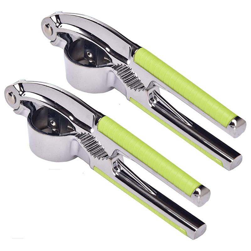 kitchen gadgets Zinc Alloy stainless steel Peeler 2 in 1 garlic press Garlic Press Crusher