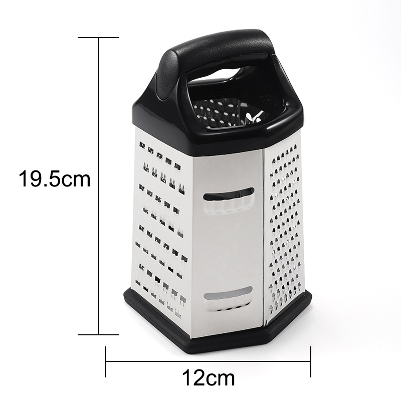 6 sided stainless steel grater with box cheese grater vegetable cutter