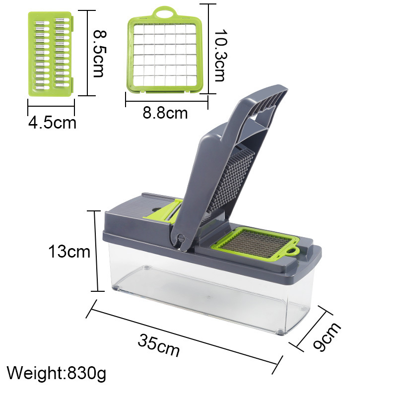 multifunctional manual mandoline 12 in 1 food fullstar vegetable dicer onion slicer and veggie chopper