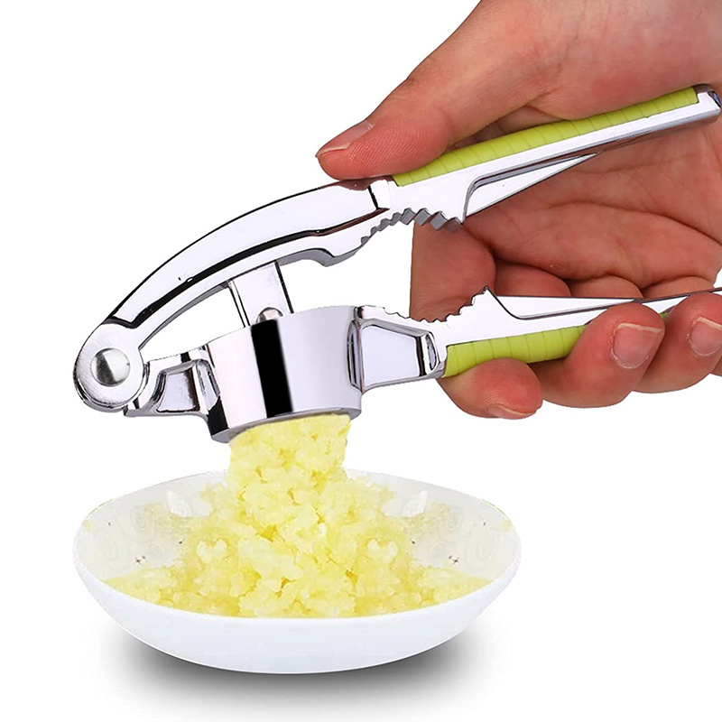 kitchen accessories Zinc Alloy stainless steel manual press Garlic Crusher tool