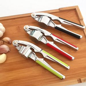 kitchen accessories Zinc Alloy stainless steel manual press Garlic Crusher tool