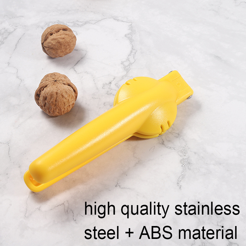 Portable Plastic Handle Pecan Nut Cracker Cashew Walnut Chestnut Cutter