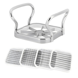 5 in 1 multifunction french fry stainless steel potato crisps slicer apple cutter manual vegetable chopper