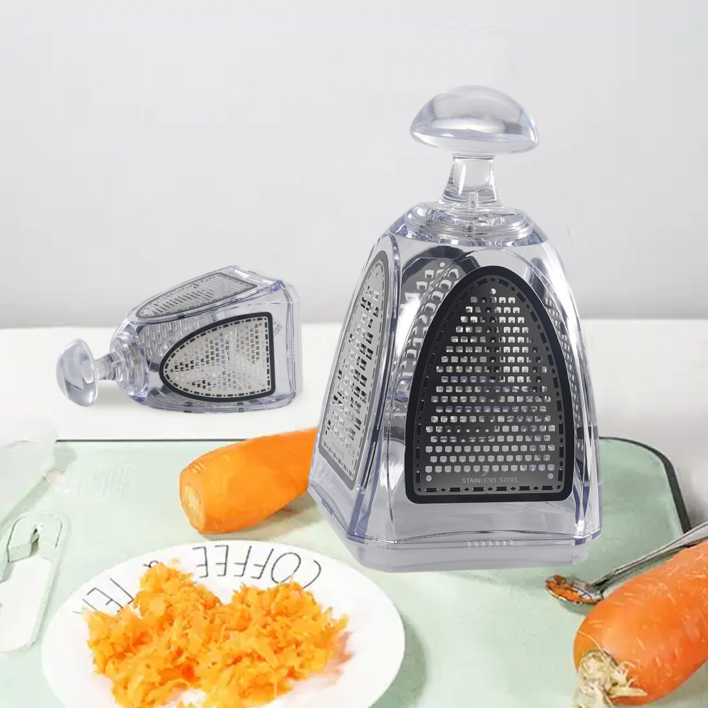 kitchen gadgets stainless steel cheese graters with container carrot onion vegetable fruit grater with boxes