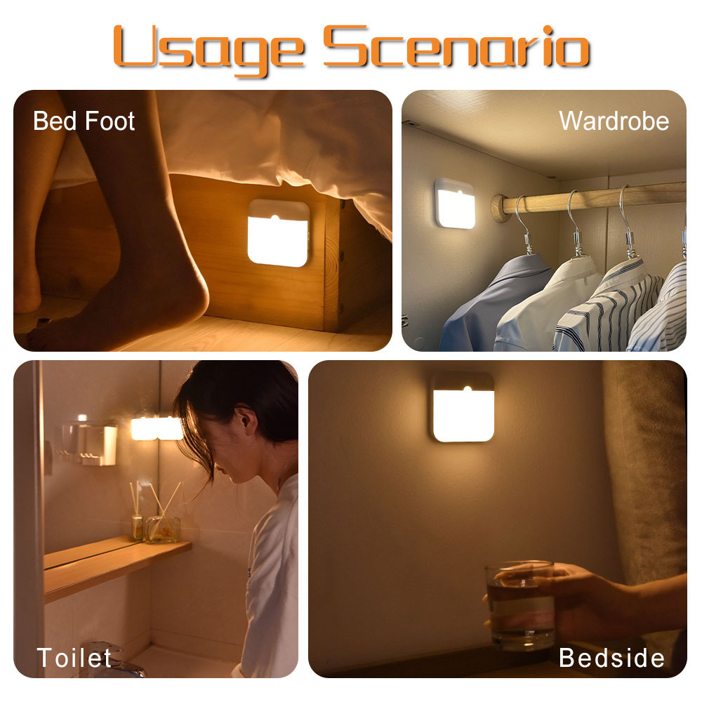 Hot Selling Products 2024 New Arrivals Wireless Battery Operated Motion Sensor Led Night Light