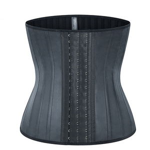 Accept custom adjustable Tight Body Shapers Women Sexy Colombian Latex Waist Trainer 25 Steel Boned Corset