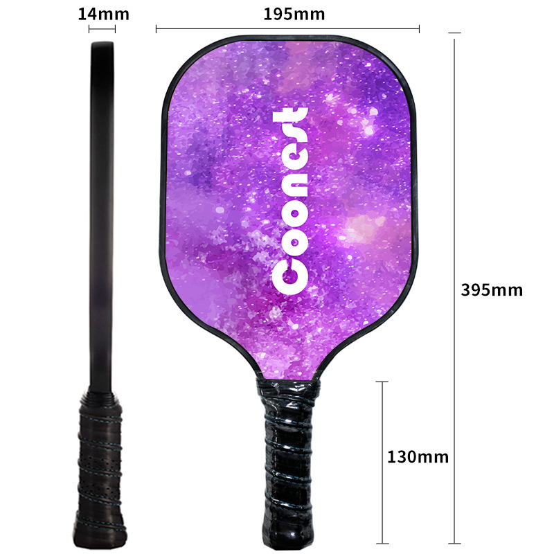 UV Printed Fiberglass PP Honeycomb Pickleball Paddle Set Customizable Glass Fiber Paddle with USAPA Certification and Balls x40