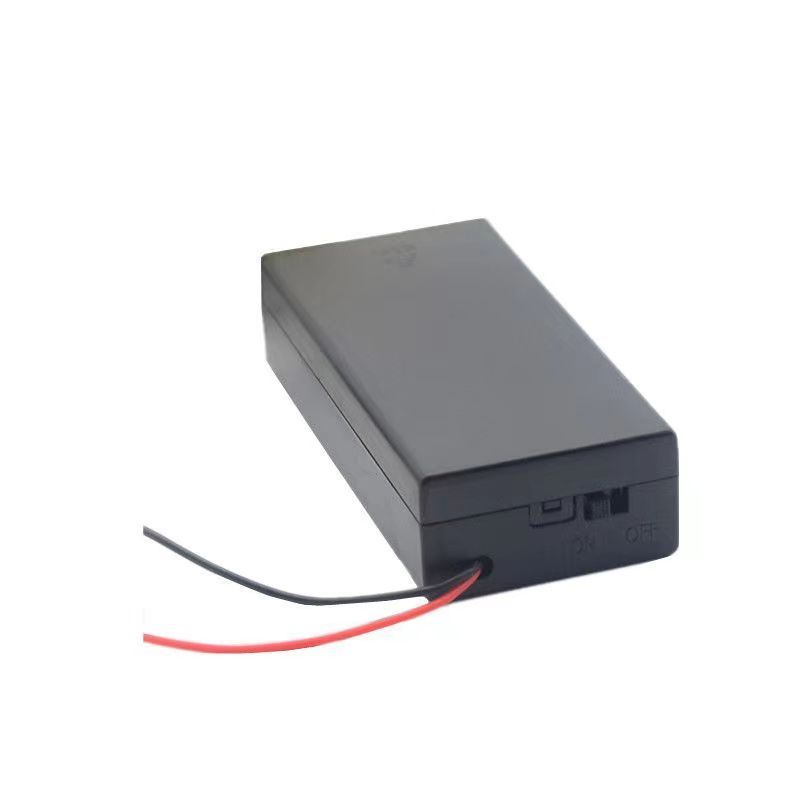 High quality 2*18650 battery box with cover 3.7v battery holder with switch