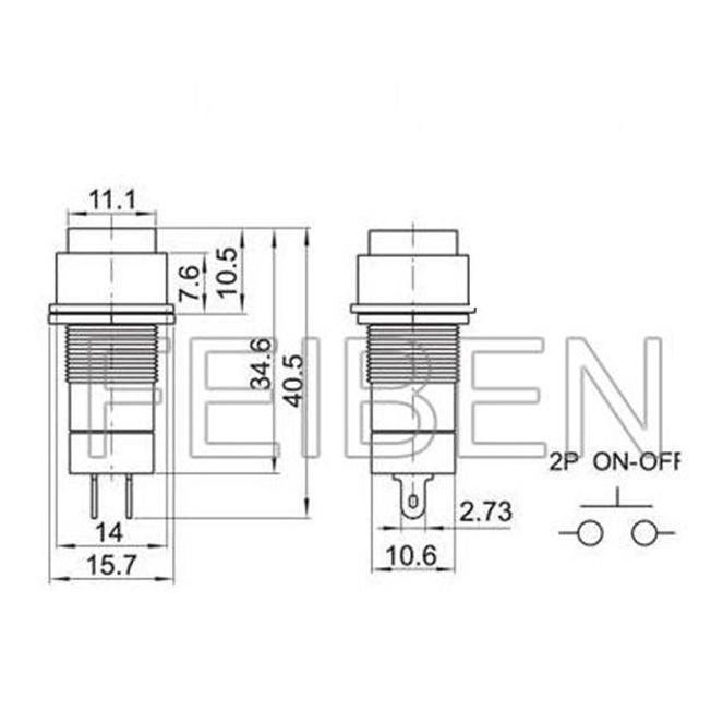 China Lead Manufacture Pcb Push Button Switch