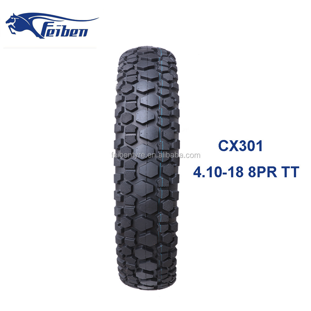 HOT SALES CHINA MOTORCYCLE TYRE FACTORY Cross Tyre 4.10-18