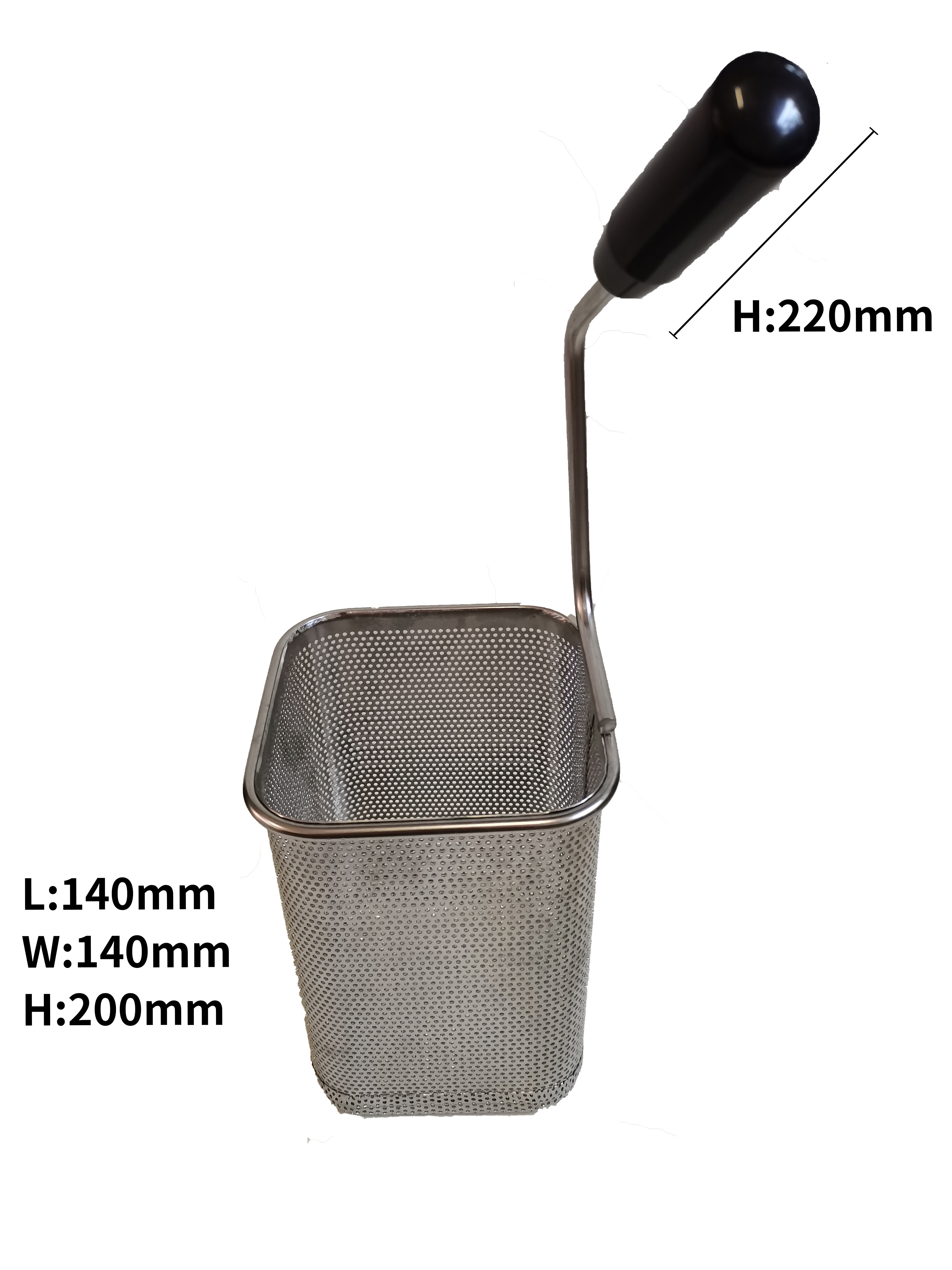 Single Handle Stainless Steel Pasta Cooker Basket    cookie basket   Strainer Kitchen Pot Baskets For Pasta Cooker