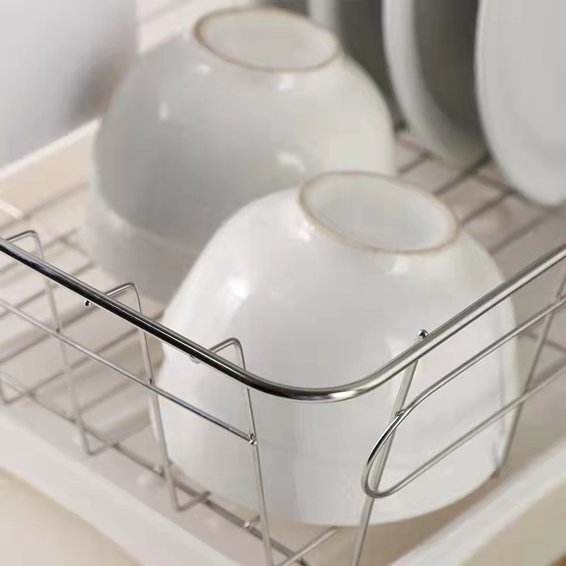 304 Stainless Steel Metal Mesh Kitchen Utensil Dish Drying Rack Kitchen Dish  drying holder bowl drying holder