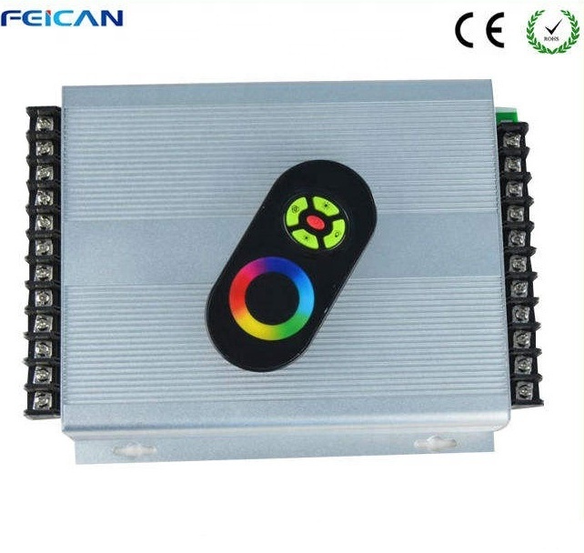 Feican DC12V 24V 1440W 2880W High Power Wireless RF 8key RGB Dimmer Switch LED Light Controller For LED  Lights