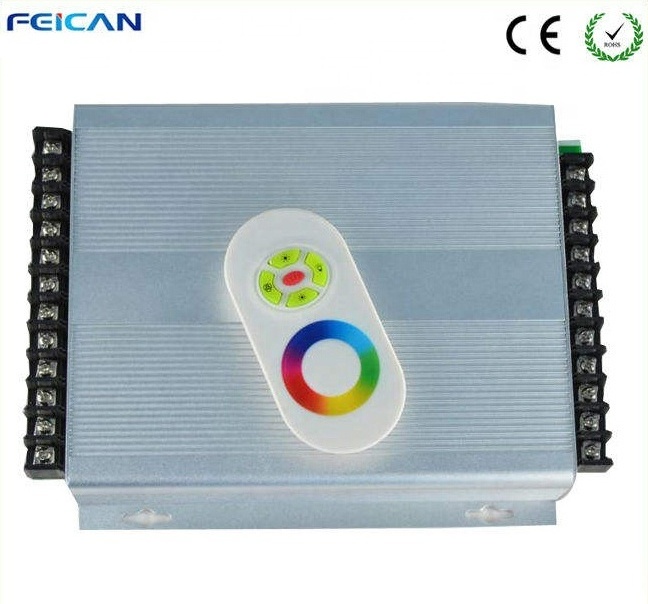 Feican DC12V 24V 1440W 2880W High Power Wireless RF 8key RGB Dimmer Switch LED Light Controller For LED  Lights