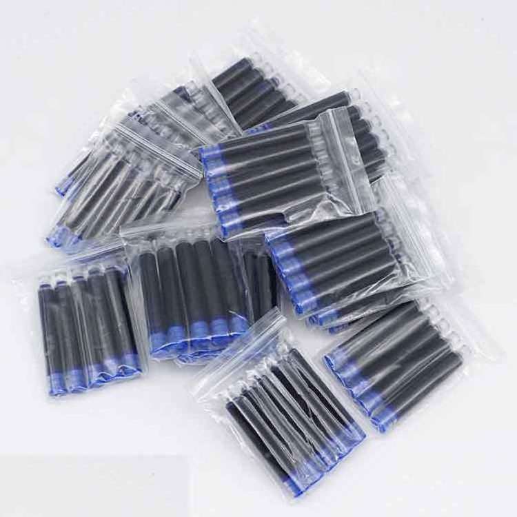 fountain pen writing accessories universal international standard 2.6/3.4mm black  blue ink cartridge