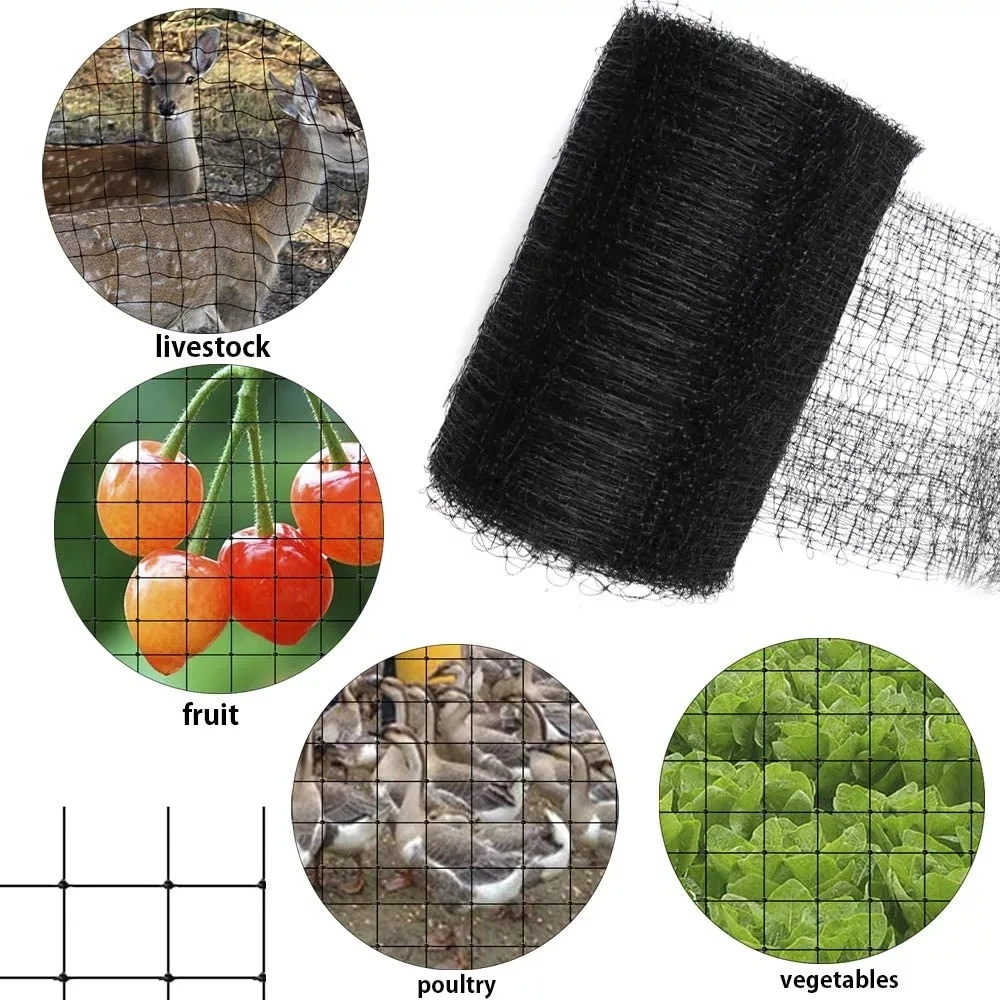 Heavy duty BOP Plastic Stretch extruded Netting Chicken poultry Farm Fence Anti Mole Mesh Netting