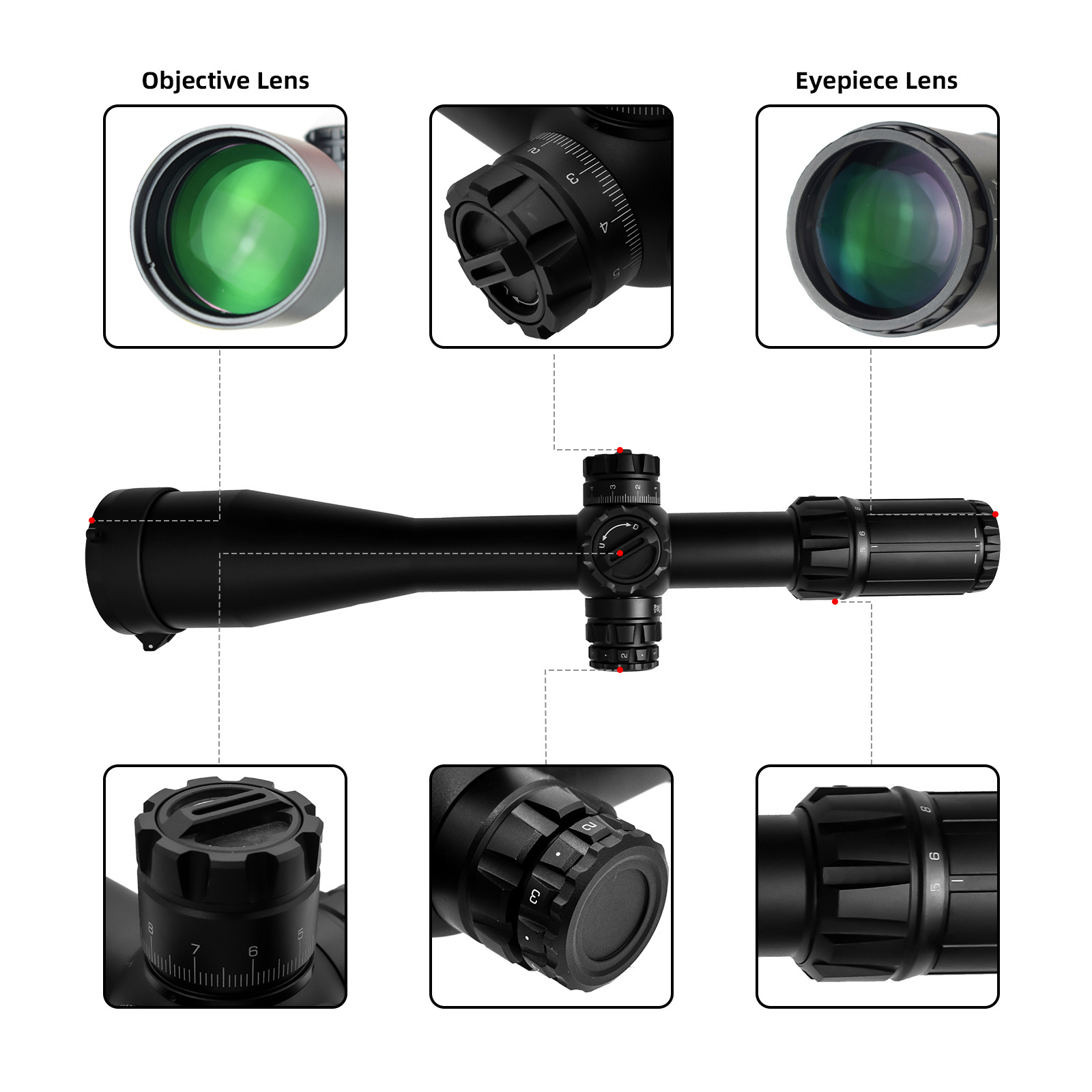 Best Price Optics Scope Glass Etched 5-30X56 SFP 34mm Waterproof Optical Sight Hunting Scopes