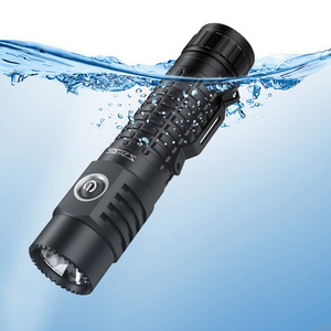 FC18 Mini SST40 LED Rechargeable Pocket Flashlight EDC Waterproof Flash Light Torch High Power Flashlights for Camping Hunting