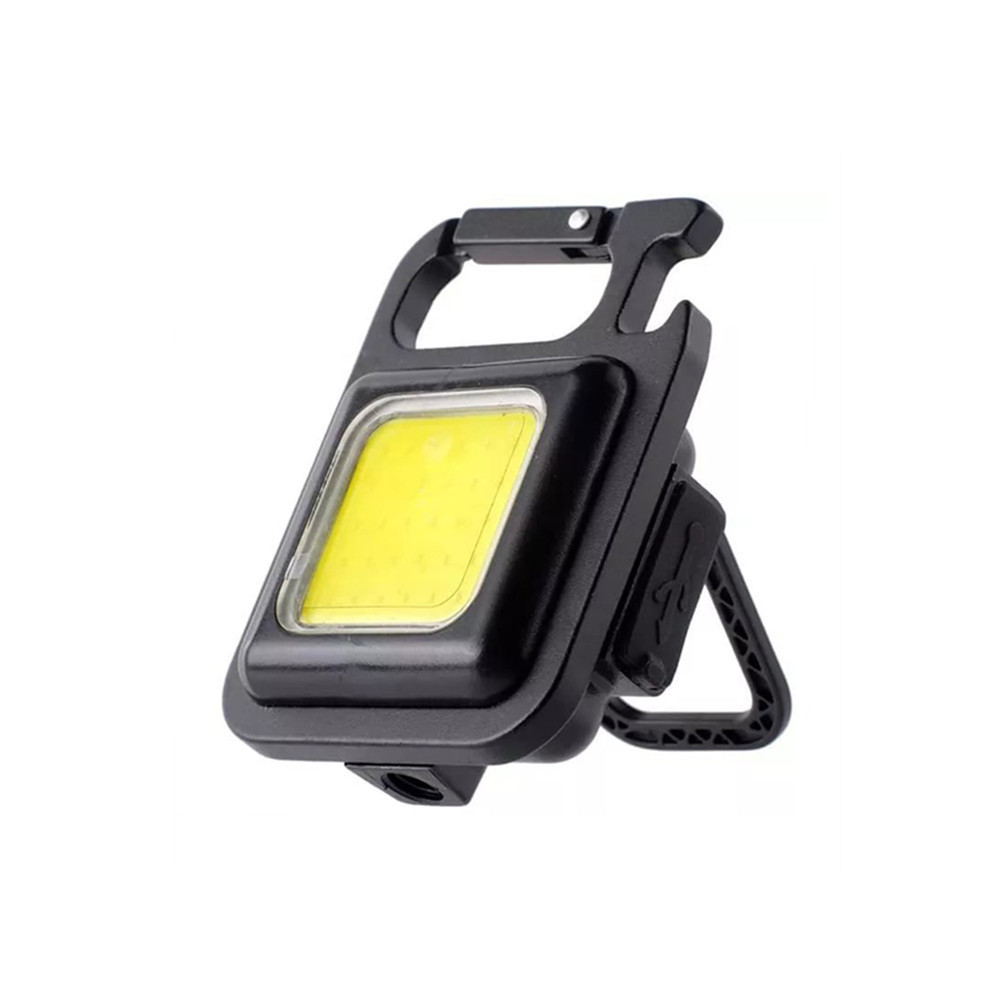 4 Mode Portable Mini COB Keychain Light USB Charging Emergency Lamps Outdoor Night Repair Work Pocket Flashlight Camping Lantern