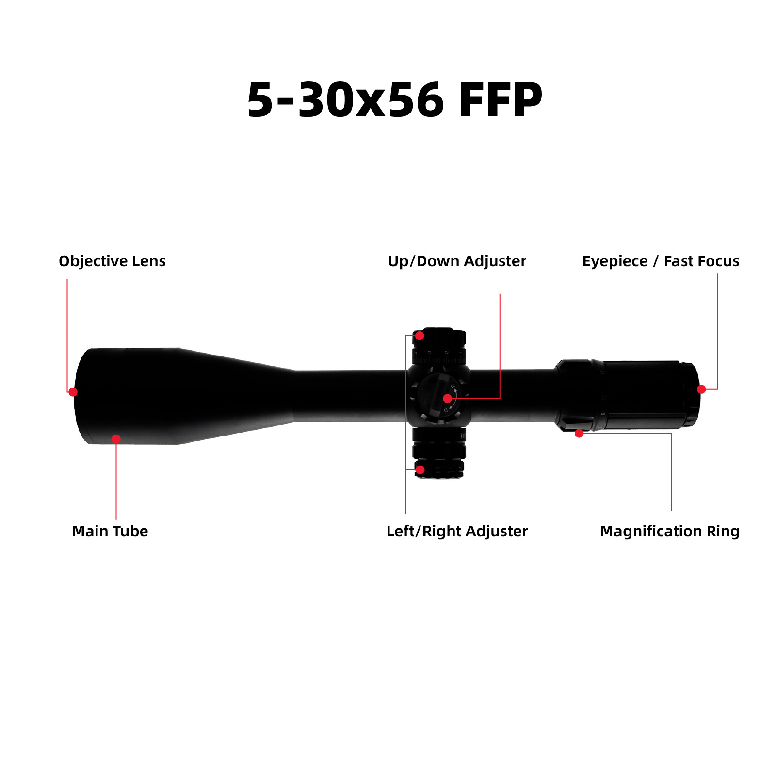 Best Price Optics Scope Glass Etched 5-30X56 SFP 34mm Waterproof Optical Sight Hunting Scopes