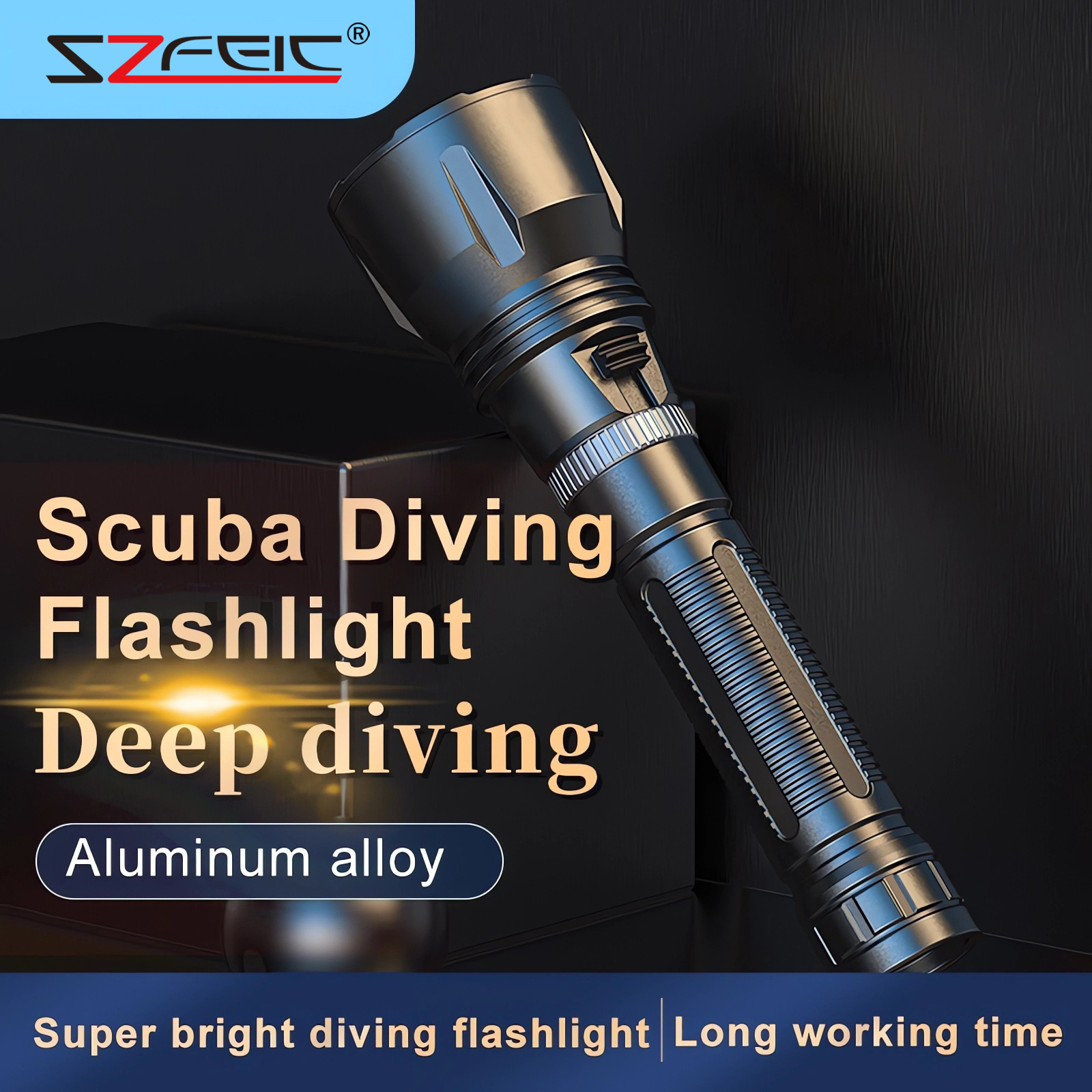 Professional 26650 Battery Powered 30W Super Bright Waterproof Magnetic Switch Xtra Scuba Diving Flashlight Underwater LED