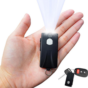 Wholesale Cute Emergency Safety Accessories Bulk Self Defense Panic Personal Alarm led keychain light