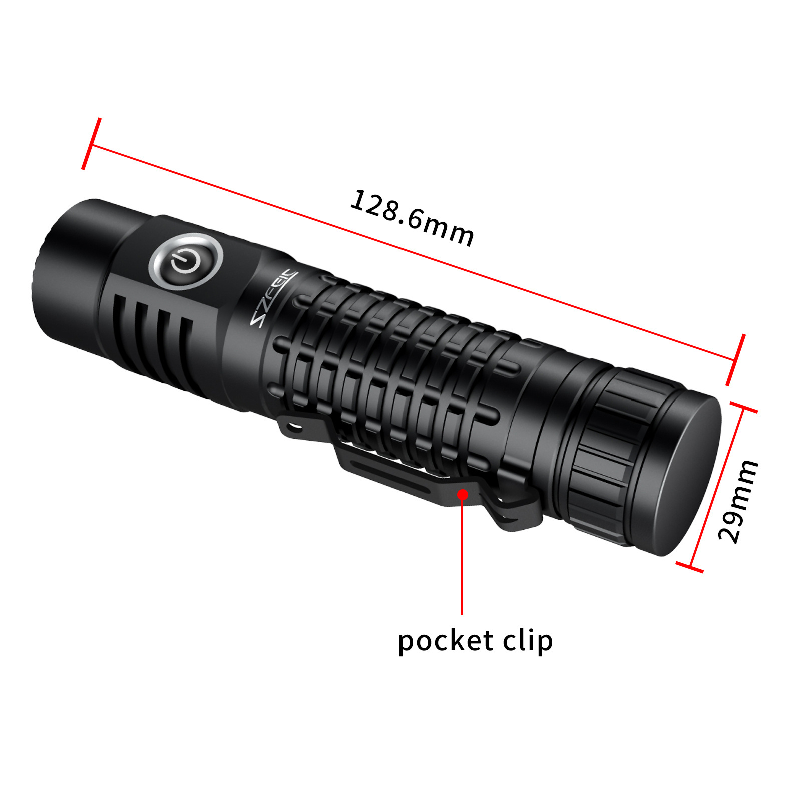 2000 Lumen LED Flashlight 2000 Lumens Waterproof USB 21700 4800mAh Rechargeable Tactical Most Powerful Portable Torch Power Bank