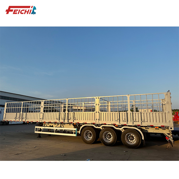 China Manufacturer Double Deck Livestock and Poultry Fence Semi Trailer Stake Fence Cargo Semi Trailer