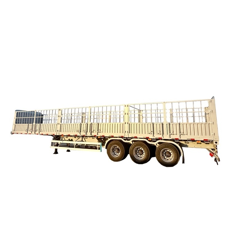 China Manufacturer Double Deck Livestock and Poultry Fence Semi Trailer Stake Fence Cargo Semi Trailer