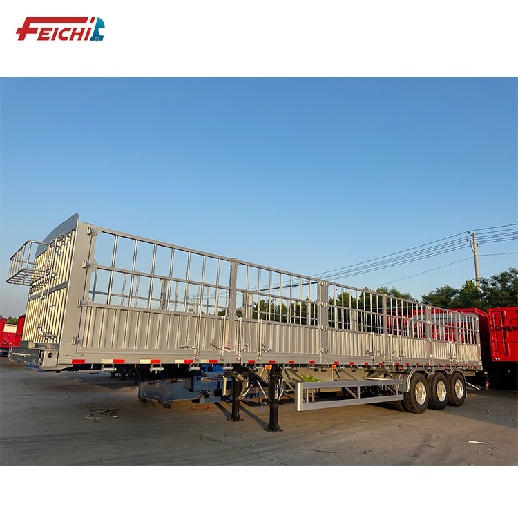 China Manufacturer Double Deck Livestock and Poultry Fence Semi Trailer Stake Fence Cargo Semi Trailer