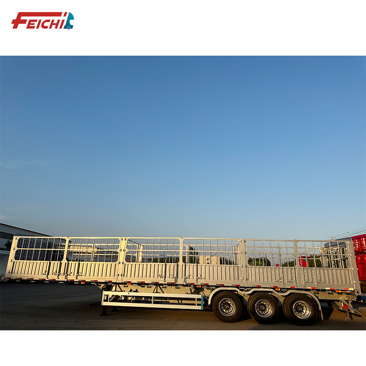 China Manufacturer Double Deck Livestock and Poultry Fence Semi Trailer Stake Fence Cargo Semi Trailer