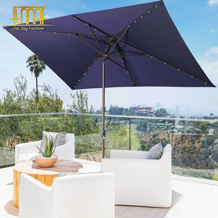 Patio Garden Furniture Aluminum Outdoor Restaurant Decorative Outdoor Umbrella