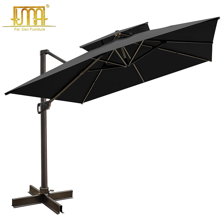 Outdoor Furniture Swimming Pool Adjustable Max Square Cantilever Cantilever Umbrella