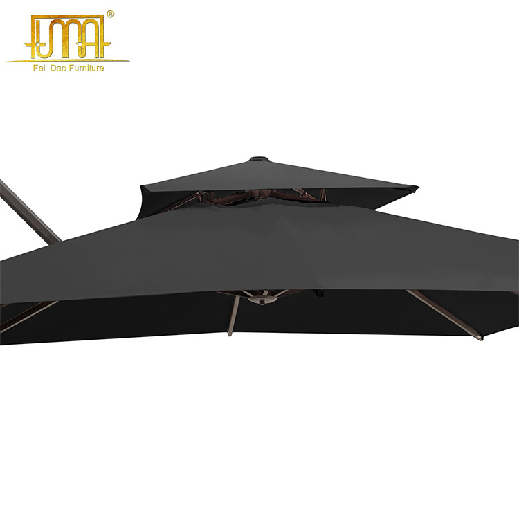 Outdoor Furniture Swimming Pool Adjustable Max Square Cantilever Cantilever Umbrella