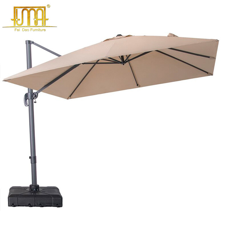 Garden Patio Outdoor Cafe Restaurant Antoine Square Patio Cantilever Solar Umbrella