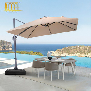 Garden Patio Outdoor Cafe Restaurant Antoine Square Patio Cantilever Solar Umbrella